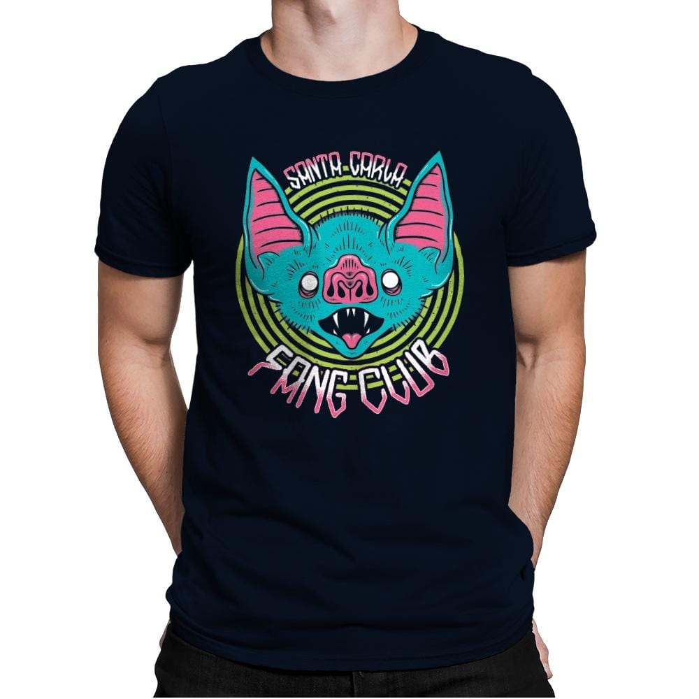 Santa Carla Fang Club - Mens Premium T-Shirts RIPT Apparel Small / Midnight Navy