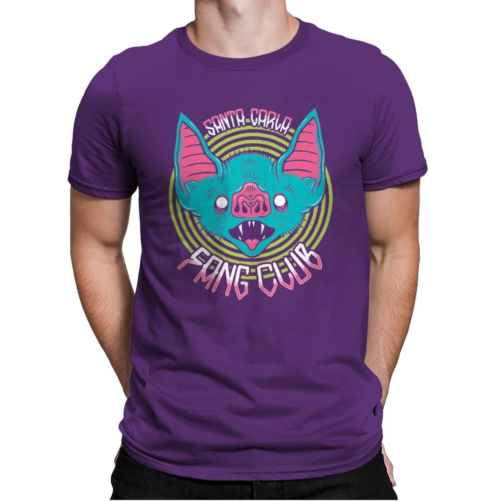 Santa Carla Fang Club - Mens Premium T-Shirts RIPT Apparel Small / Purple Rush