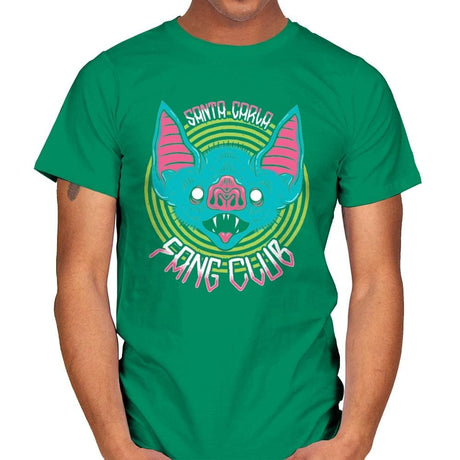 Santa Carla Fang Club - Mens T-Shirts RIPT Apparel Small / Kelly Green
