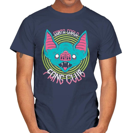 Santa Carla Fang Club - Mens T-Shirts RIPT Apparel Small / Navy