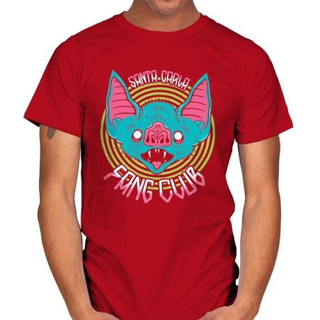 Santa Carla Fang Club - Mens T-Shirts RIPT Apparel Small / Red
