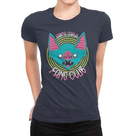 Santa Carla Fang Club - Womens Premium T-Shirts RIPT Apparel Small / Indigo