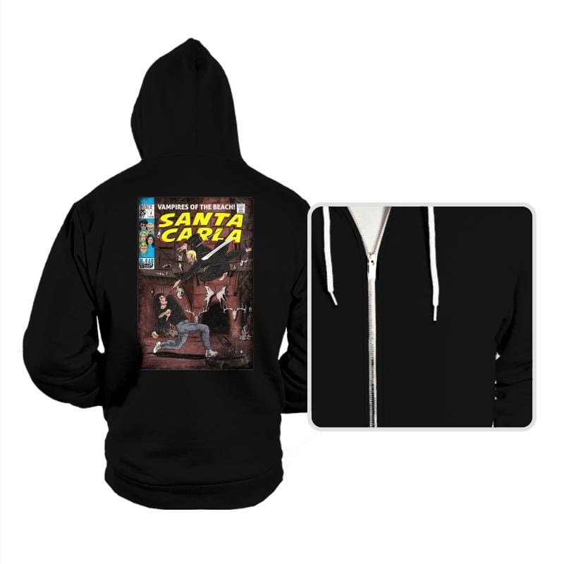 Santa Carla - Hoodies Hoodies RIPT Apparel Small / Black