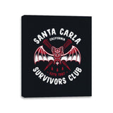 Santa Carla Survivors Club - Canvas Wraps Canvas Wraps RIPT Apparel 11x14 / Black