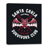 Santa Carla Survivors Club - Canvas Wraps Canvas Wraps RIPT Apparel 16x20 / Black
