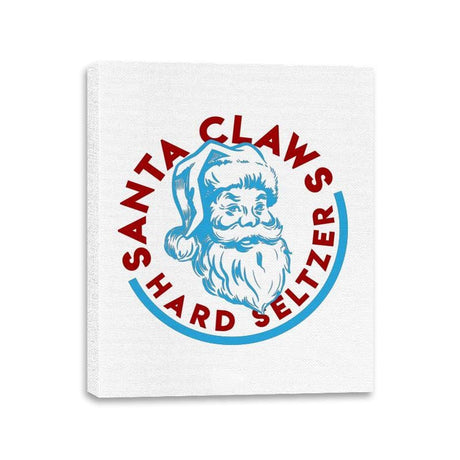 Santa Claws Seltzer - Canvas Wraps Canvas Wraps RIPT Apparel 11x14 / White