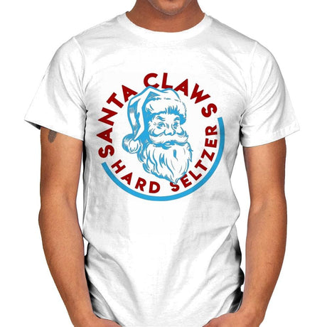 Santa Claws Seltzer - Mens T-Shirts RIPT Apparel Small / White