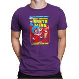 Santa For Hire Exclusive - Mens Premium T-Shirts RIPT Apparel Small / Purple Rush