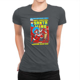 Santa For Hire Exclusive - Womens Premium T-Shirts RIPT Apparel Small / Heavy Metal