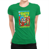 Santa For Hire Exclusive - Womens Premium T-Shirts RIPT Apparel Small / Kelly Green