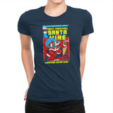 Santa For Hire Exclusive - Womens Premium T-Shirts RIPT Apparel Small / Midnight Navy