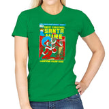Santa For Hire Exclusive - Womens T-Shirts RIPT Apparel Small / Irish Green