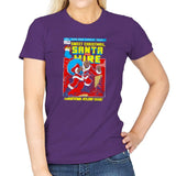 Santa For Hire Exclusive - Womens T-Shirts RIPT Apparel Small / Purple