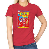 Santa For Hire Exclusive - Womens T-Shirts RIPT Apparel Small / Red