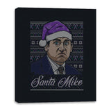 Santa Mike - Ugly Holiday - Canvas Wraps Canvas Wraps RIPT Apparel 16x20 / Black