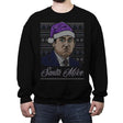 Santa Mike - Ugly Holiday - Crew Neck Sweatshirt Crew Neck Sweatshirt RIPT Apparel Small / Black