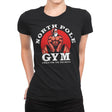 Santa's Gym - Womens Premium T-Shirts RIPT Apparel Small / Black