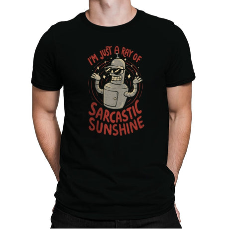 Sarcastic Sunshine - Mens Premium T-Shirts RIPT Apparel Small / Black