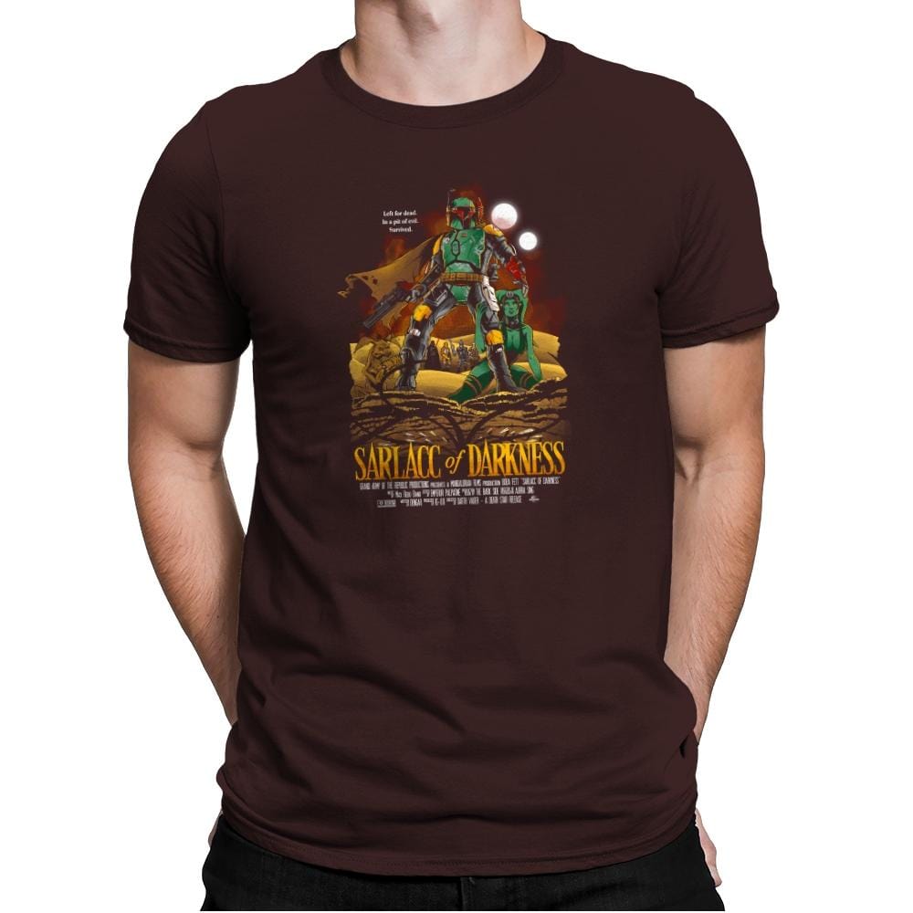 Sarlacc of Darkness Exclusive - Mens Premium T-Shirts RIPT Apparel Small / Dark Chocolate