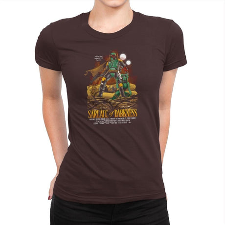 Sarlacc of Darkness Exclusive - Womens Premium T-Shirts RIPT Apparel Small / Dark Chocolate