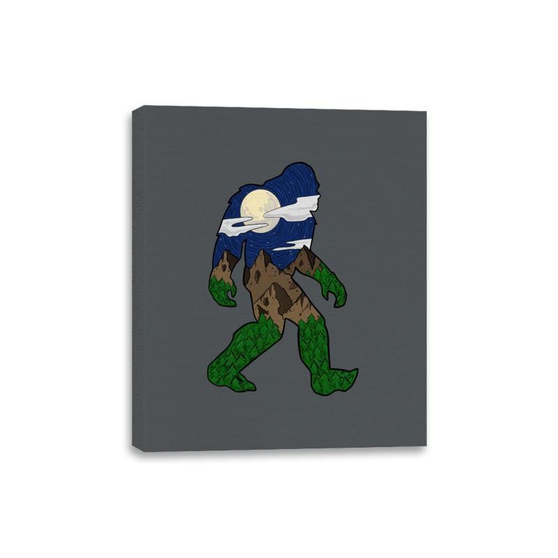 Sasquatch Night Sky - Canvas Wraps Canvas Wraps RIPT Apparel 8x10 / Charcoal
