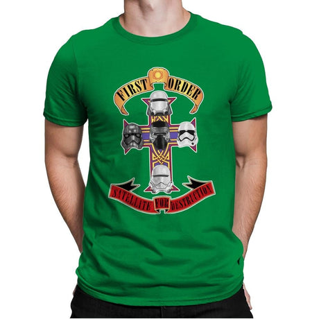 SATELLITE FOR DESTRUCTION - Record Collector - Mens Premium T-Shirts RIPT Apparel Small / Kelly Green