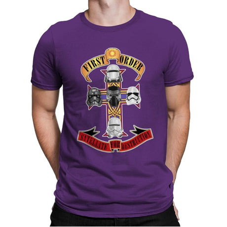 SATELLITE FOR DESTRUCTION - Record Collector - Mens Premium T-Shirts RIPT Apparel Small / Purple Rush