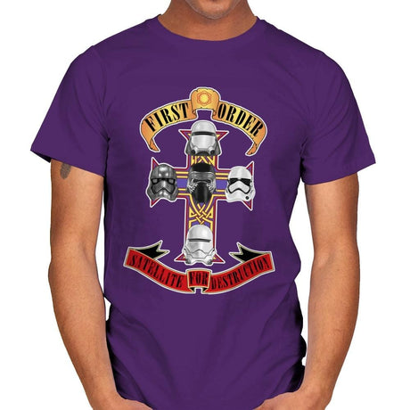 SATELLITE FOR DESTRUCTION - Record Collector - Mens T-Shirts RIPT Apparel Small / Purple