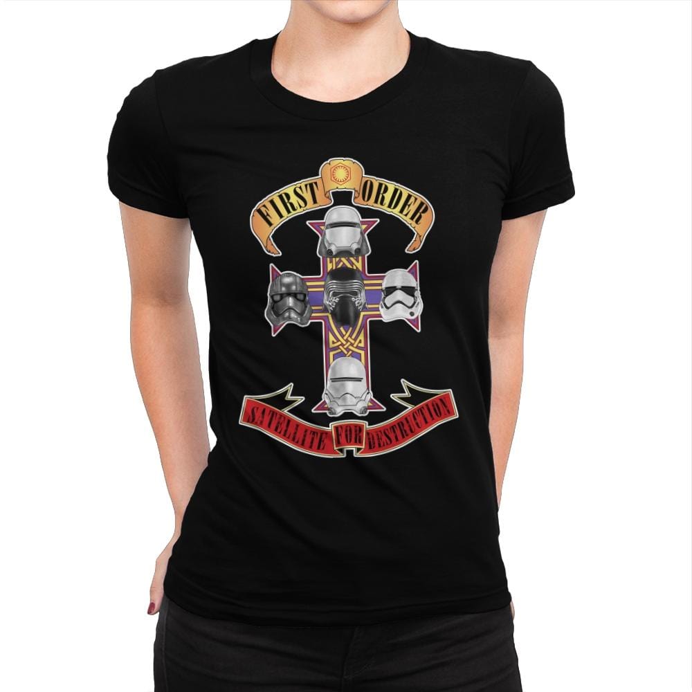 SATELLITE FOR DESTRUCTION - Record Collector - Womens Premium T-Shirts RIPT Apparel Small / Indigo