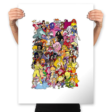 Saturday Morning Ladies - Prints Posters RIPT Apparel 18x24 / White