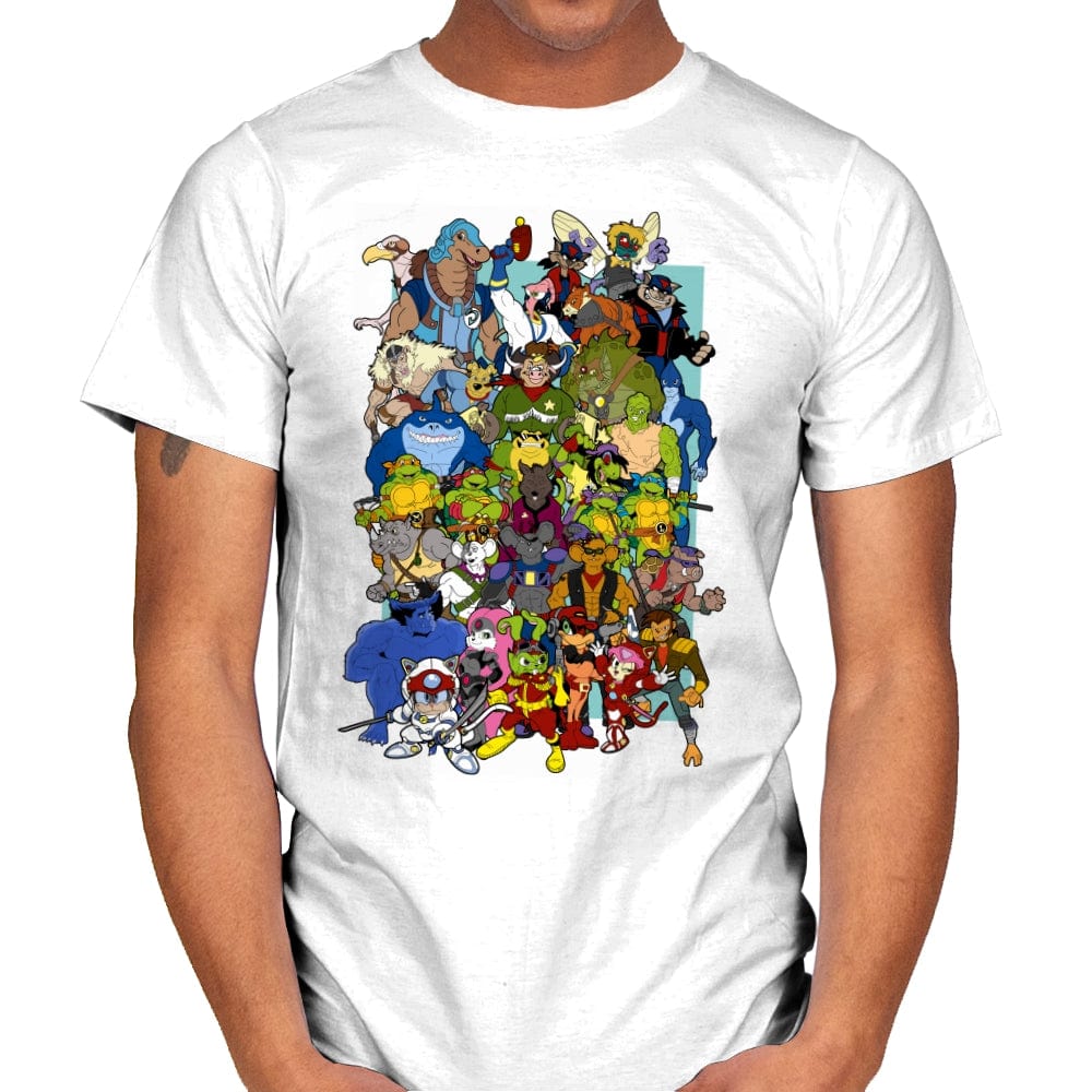 Saturday Morning Mutants - Mens T-Shirts RIPT Apparel Small / White