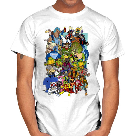 Saturday Morning Mutants - Mens T-Shirts RIPT Apparel Small / White