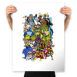Saturday Morning Mutants - Prints Posters RIPT Apparel 18x24 / White