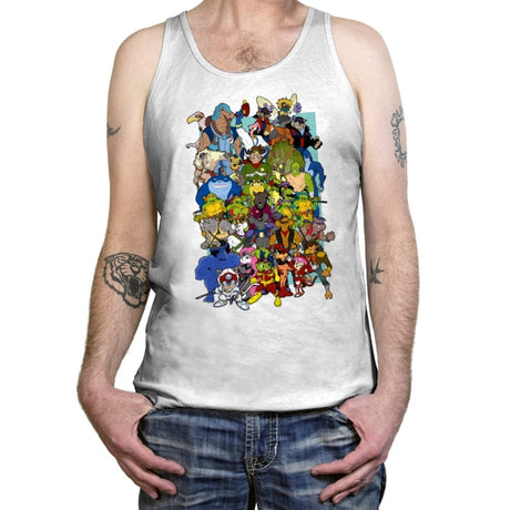 Saturday Morning Mutants - Tanktop Tanktop RIPT Apparel X-Small / White