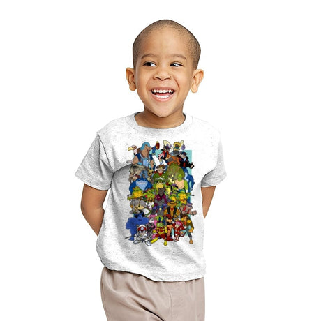 Saturday Morning Mutants - Youth T-Shirts RIPT Apparel X-small / White