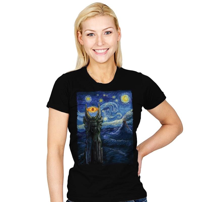 Sauron Van Gogh - Womens T-Shirts RIPT Apparel