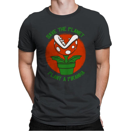 Save the Planet - Mens Premium T-Shirts RIPT Apparel Small / Heavy Metal