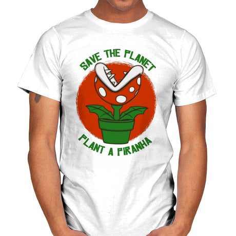 Save the Planet - Mens T-Shirts RIPT Apparel Small / White