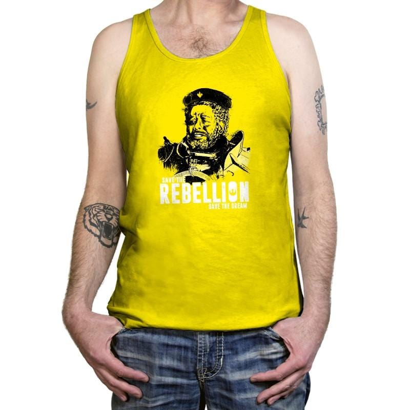 Save The Rebellion Exclusive - Tanktop Tanktop RIPT Apparel X-Small / Neon Yellow