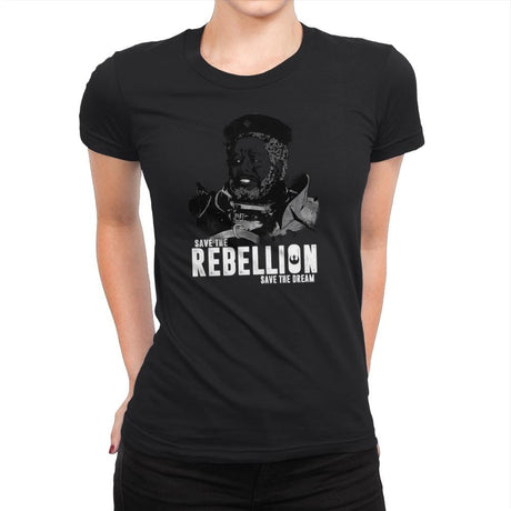 Save The Rebellion Exclusive - Womens Premium T-Shirts RIPT Apparel Small / Black