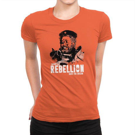 Save The Rebellion Exclusive - Womens Premium T-Shirts RIPT Apparel Small / Classic Orange