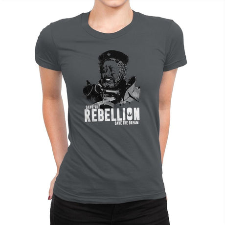 Save The Rebellion Exclusive - Womens Premium T-Shirts RIPT Apparel Small / Heavy Metal