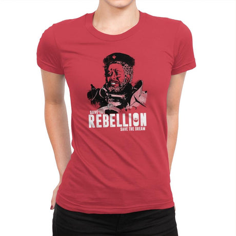 Save The Rebellion Exclusive - Womens Premium T-Shirts RIPT Apparel Small / Red