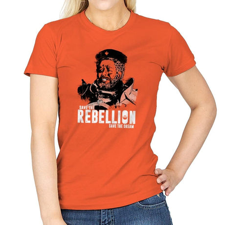 Save The Rebellion Exclusive - Womens T-Shirts RIPT Apparel Small / Orange