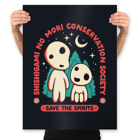 Save the Spirits - Prints Posters RIPT Apparel 18x24 / Black