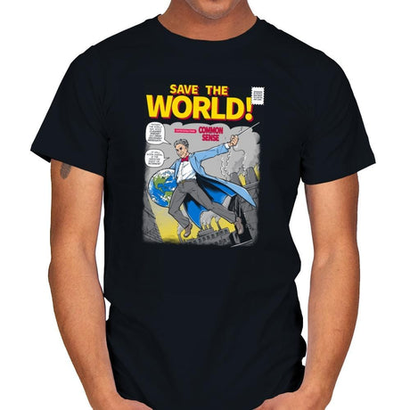 Save the World! Exclusive - Mens T-Shirts RIPT Apparel Small / Black