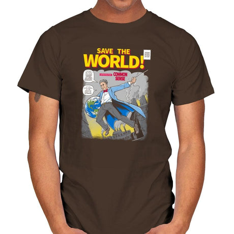 Save the World! Exclusive - Mens T-Shirts RIPT Apparel Small / Dark Chocolate