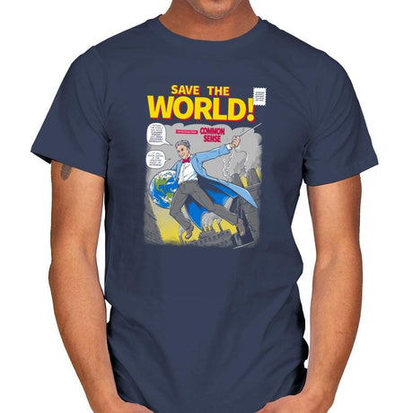 Save the World! Exclusive - Mens T-Shirts RIPT Apparel Small / Navy