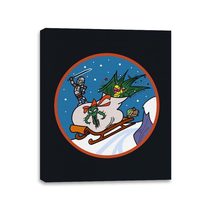Saving Christmas  - Canvas Wraps Canvas Wraps RIPT Apparel 11x14 / Black