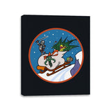 Saving Christmas  - Canvas Wraps Canvas Wraps RIPT Apparel 11x14 / Black